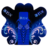 Irisk, формы для наращивания голографические (синие), 100 шт
