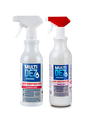 Мультидез, набор №3 Тефлекс для дезинфекции и мытья поверхностей (2 шт по 500 мл)