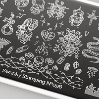 Swanky Stamping, пластина для стемпинга №96