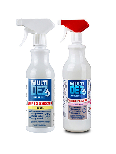 Мультидез, набор №2 Тефлекс для дезинфекции и мытья поверхностей (2 шт по 500 мл)