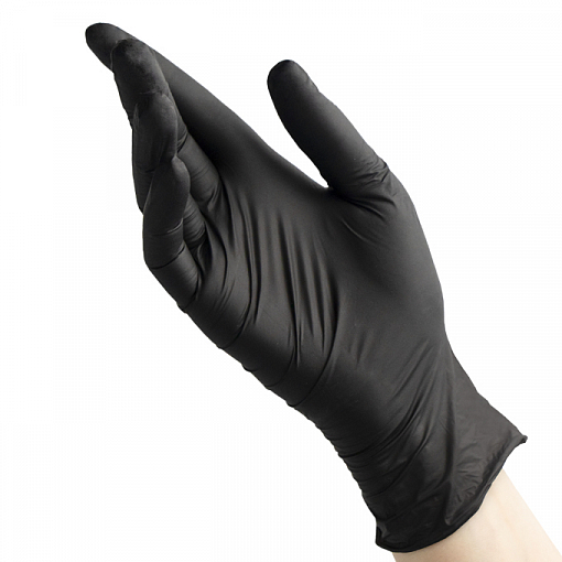 Benovy, Nitrile Chlorinated - перчатки нитриловые (черные, XL), 50 пар