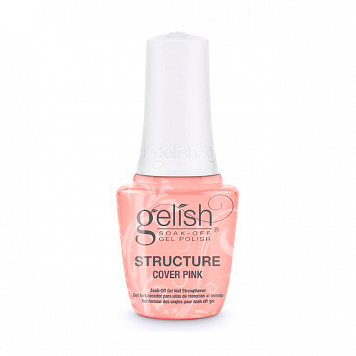 Gelish, Structure Cover Pink - укрепляющий гель с кисточкой (камуфлирующий розовый), 15 мл