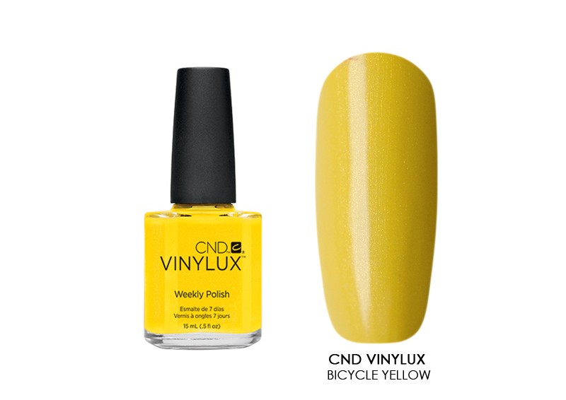 CND Vinylux - недельный лак Винилюкс (Bicycle yellow 104), 15 мл
