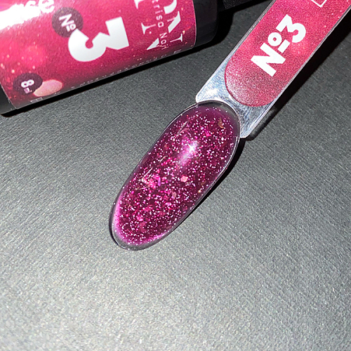 Patrisa nail, LUMOS Base - светоотражающая цветная база №3, 8 мл