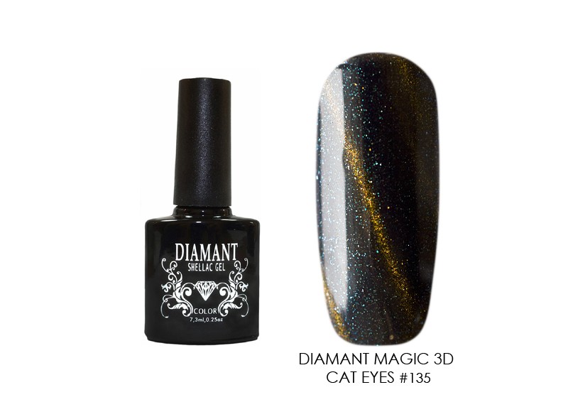 Diamant, гель-лак (Magic 3D Cat eyes №135), 7,3 мл