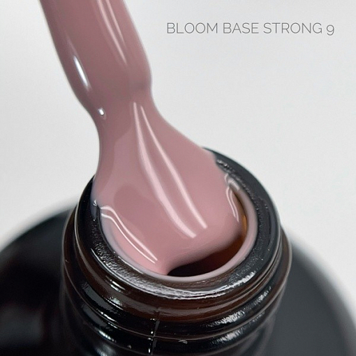 Bloom, Absolute color - жесткая база для гель-лака Strong (темная роза №9), 15 мл