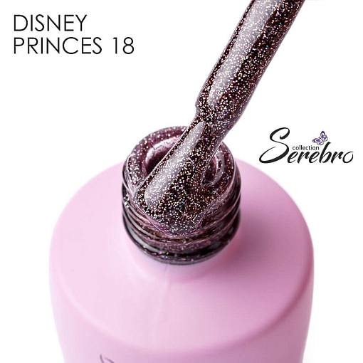 Serebro, гель-лак "Disney princes" №18 (Кит), 8 мл
