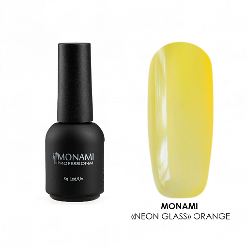 Monami, гель-лак Neon glass (Orange), 8 гр