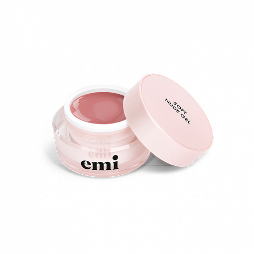 EMI, Soft Nude Gel - камуфлирующий гель для моделирования (нежный нюд), 15 гр