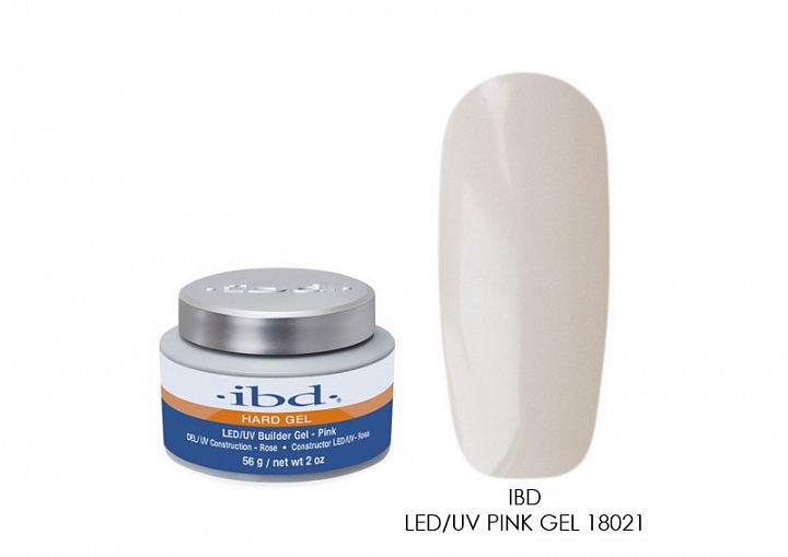 IBD, Led/UV Builder Gel Pink – конструирующий розовый гель, 56 г