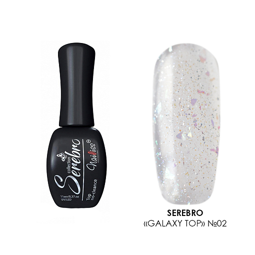 Serebro, Galaxy top - декоративный топ с кусочками разноразмерной слюды №2 (без л/с), 11 мл