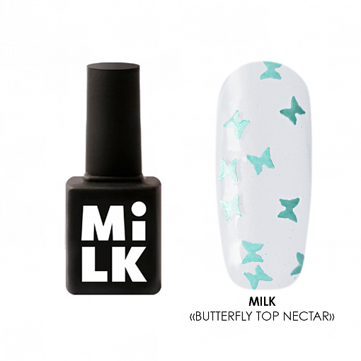 Milk, Butterfly Art Effect Nectar - декоративный топ для гель-лака, 9 мл