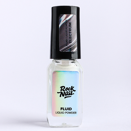 RockNail, FLUID Electrum - жидкая втирка для дизайна ногтей, 3 мл