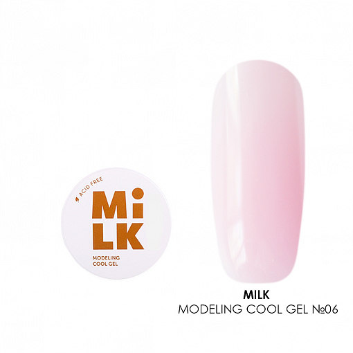 Milk, Modeling cool gel - бескислотный холодный гель для моделирования №06 (Tulip), 15 гр