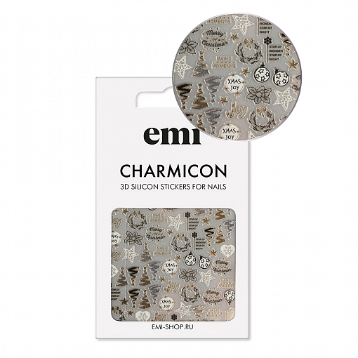 EMI, Charmicon 3D Silicone Stickers - 3D-наклейки для ногтей №227 (Моменты праздника)