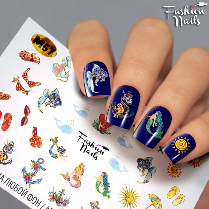 Fashion Nails, слайдер-дизайн "Metallic" №57 Fashion Nails, слайдер-дизайн "Metallic" №57