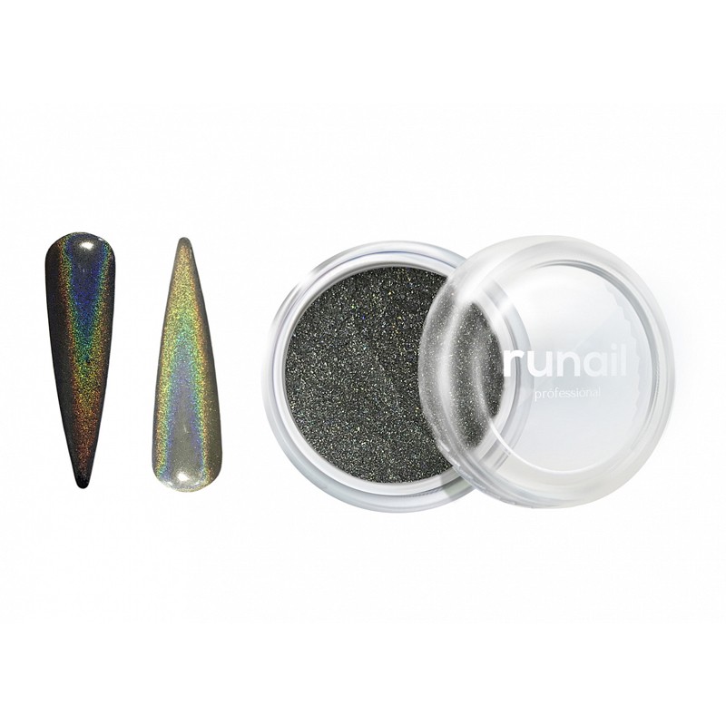 RuNail, зеркальная пыль для втирки (голографик №4056)
