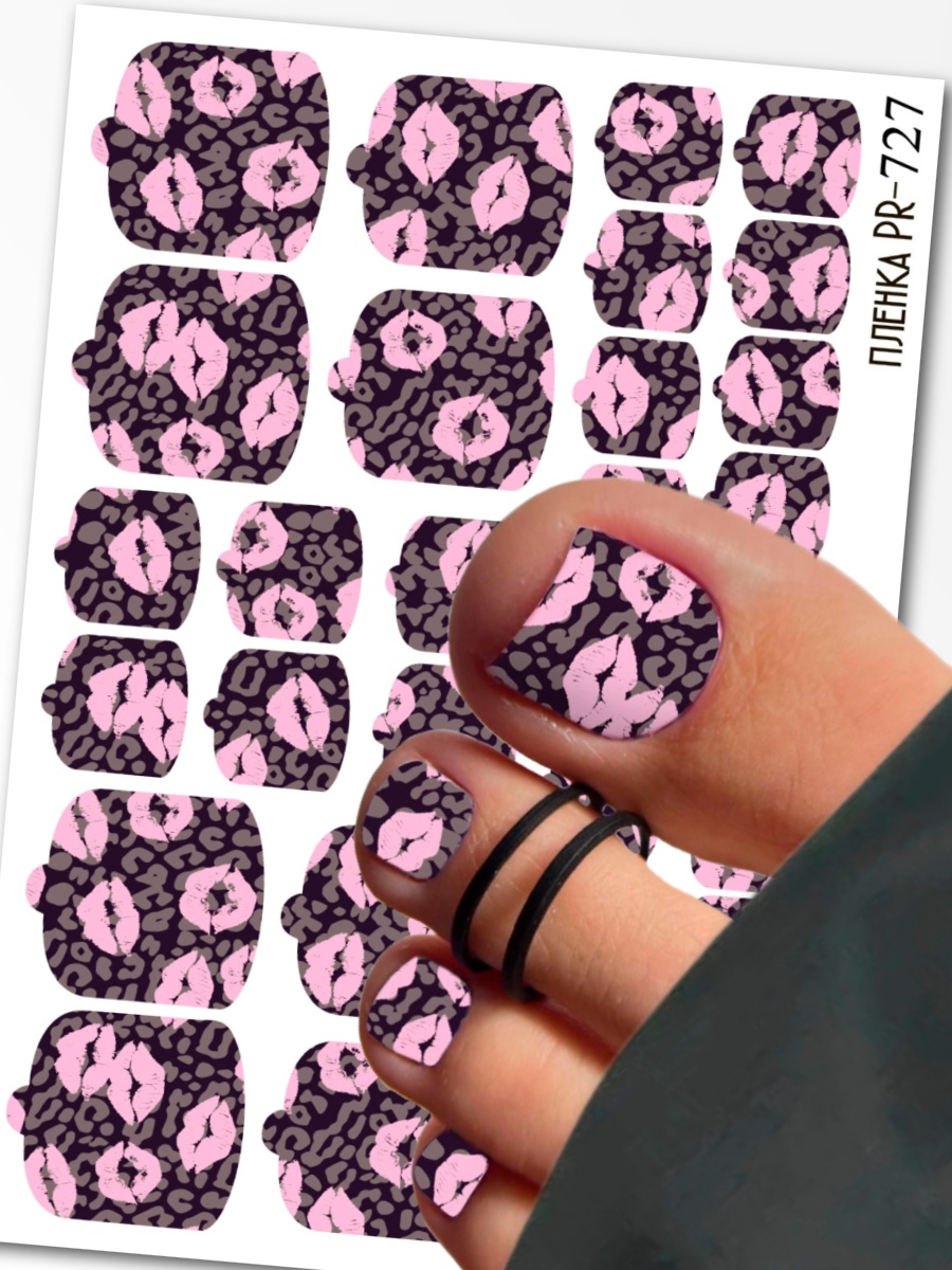 Anna Tkacheva, наклейки пленки для педикюра PR-727