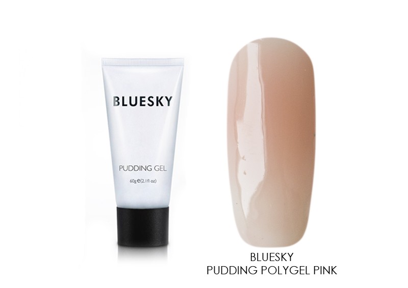 Bluesky, Pudding polygel - полигель камуфлирующий Pink (розовый), 60 мл