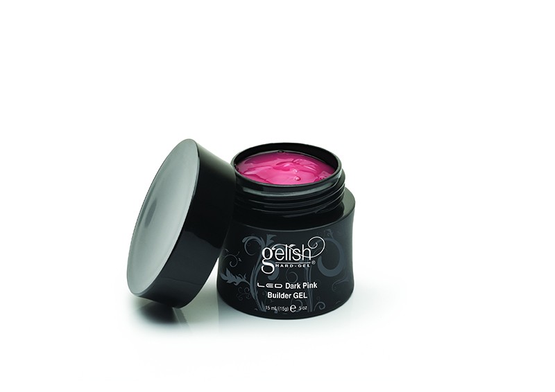 Gelish Harmony, UV Dark Pink Builder Gel - плотный розовый конструирующий гель, 15 мл