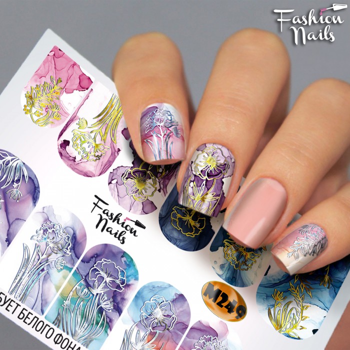 Fashion Nails, слайдер-дизайн "Metallic" №249