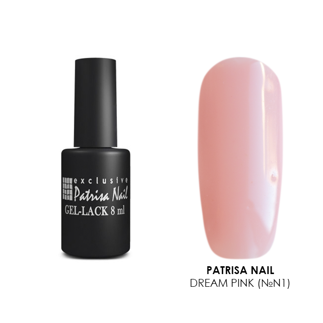 Patrisa nail, гель-лак каучуковый камуфлирующий Dream Pink (№N1), 8 мл
