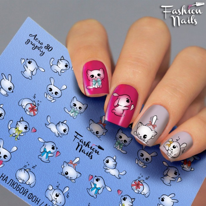 Fashion Nails, слайдер-дизайн "AEROgraphy" №30
