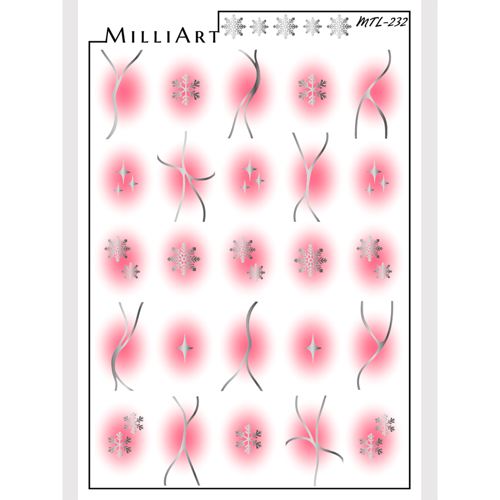 Anna Tkacheva, слайдер-дизайн MilliArt металлик MTL-232 Anna Tkacheva, слайдер-дизайн MilliArt металлик MTL-232