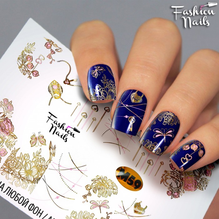 Fashion Nails, слайдер-дизайн "Metallic" №59 Fashion Nails, слайдер-дизайн "Metallic" №59