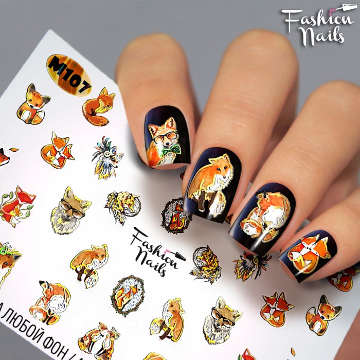 Fashion Nails, слайдер-дизайн "Metallic" №107 Fashion Nails, слайдер-дизайн "Metallic" №107