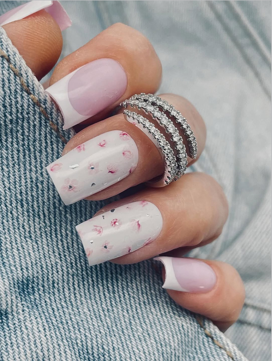 Дизайн ногтей. Товар: Anna Tkacheva, слайдер-дизайн MilliArt металлик MTL-254 (серебро)