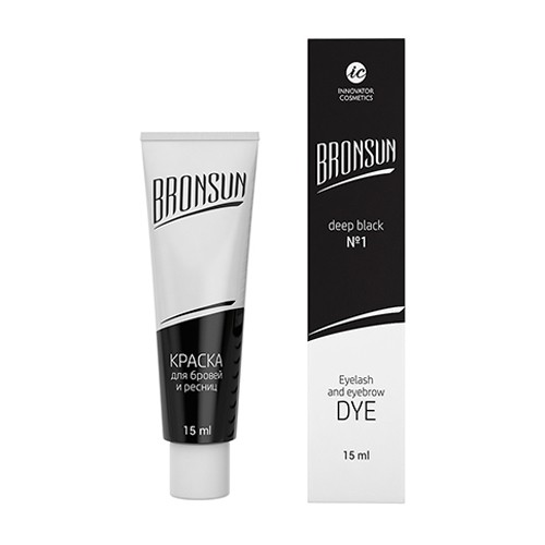 Innovator Cosmetics, BRONSUN - краска для ресниц и бровей (черный №1), 15 мл