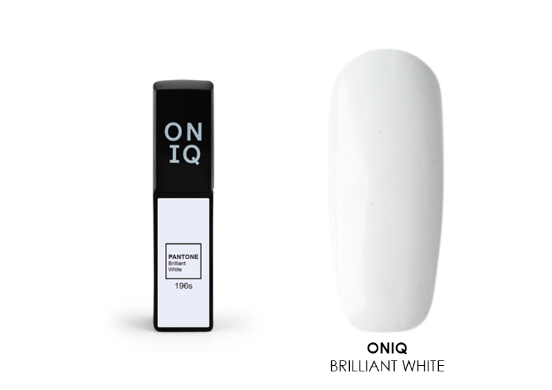 ONIQ, PANTONE гель-лак (Brilliant white), 6 мл