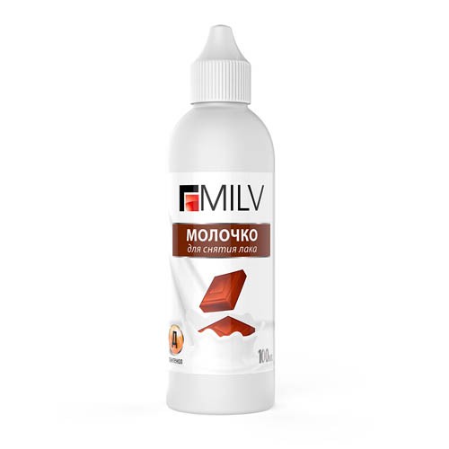 Milv, Молочко для снятия лака (Шоколад), 100 мл