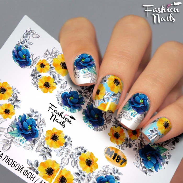 Fashion Nails, слайдер-дизайн "Metallic" №187