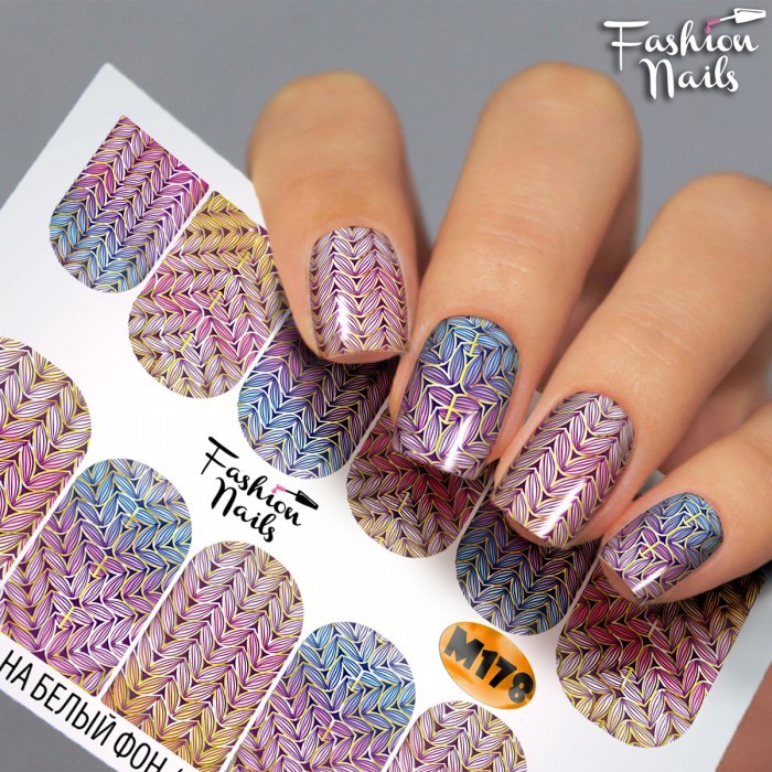 Fashion Nails, слайдер-дизайн "Metallic" №178
