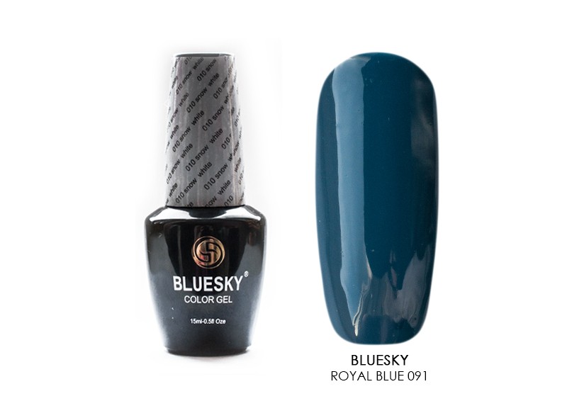 Bluesky, гель-лак (Royal blue 091), 15 мл