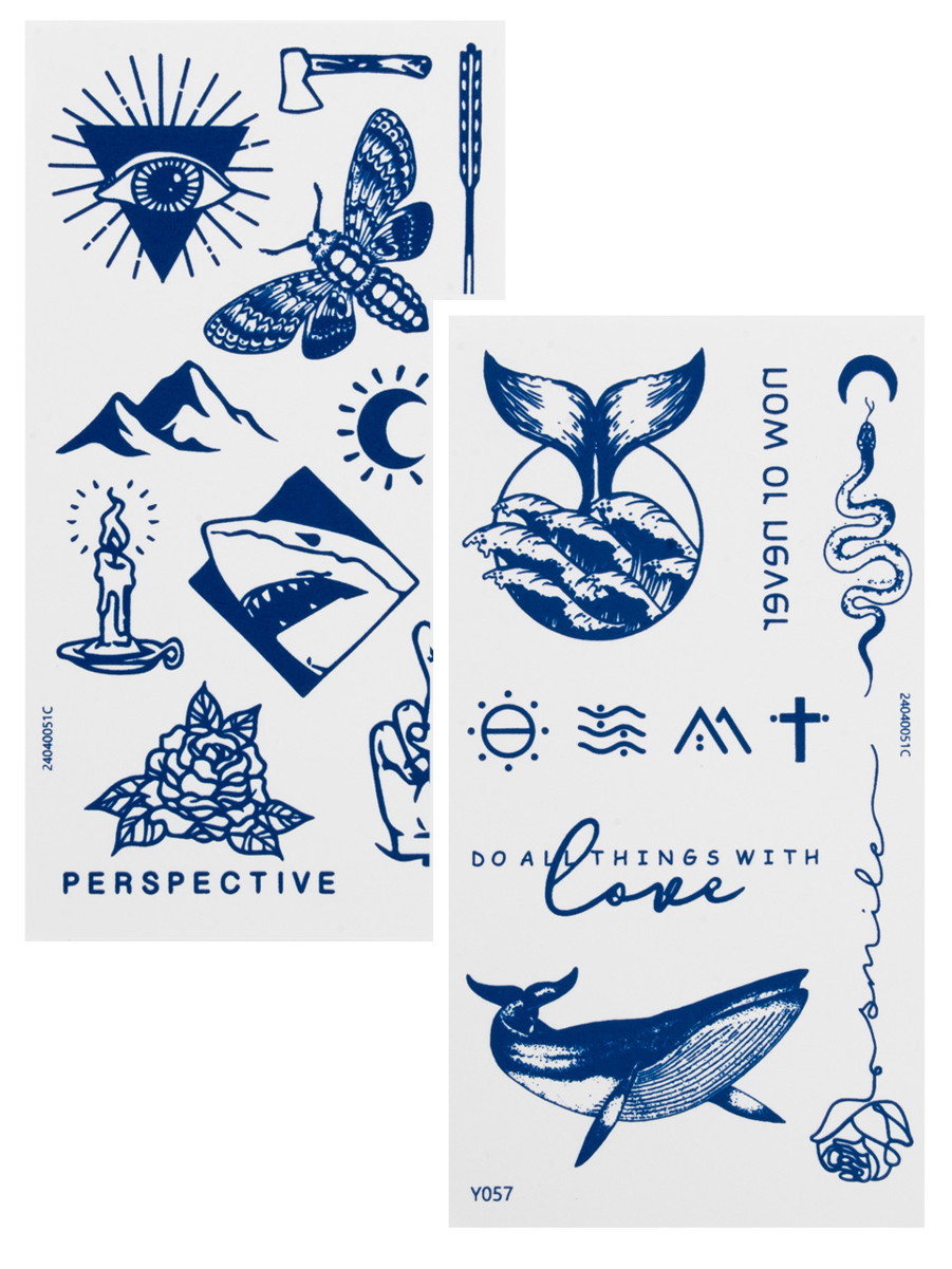 Irisk, набор №11 INK TATOO - тату реалистичная долговременная для тела, 2 шт