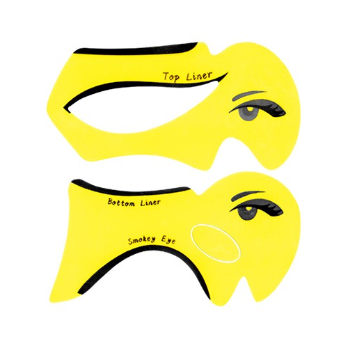 Irisk, трафареты для макияжа глаз H015-2 (Желтые), 2 шт