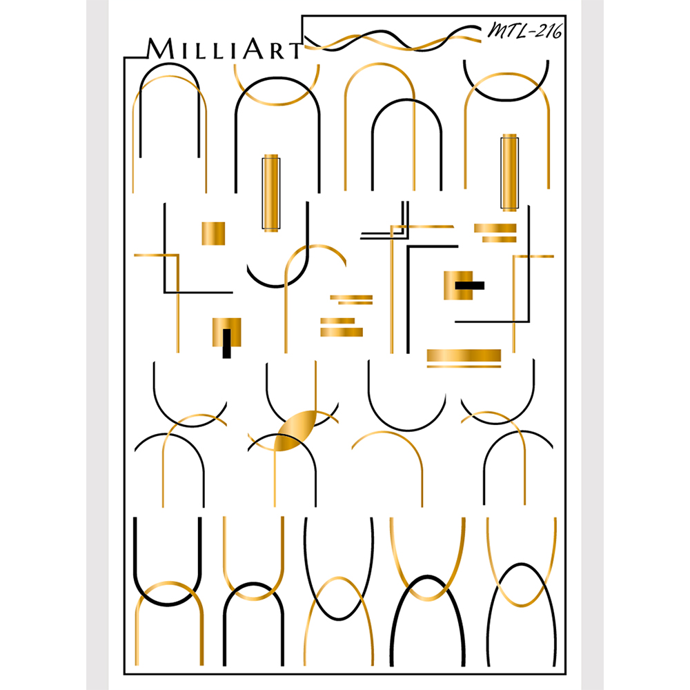 Anna Tkacheva, слайдер-дизайн MilliArt металлик MTL-216 Anna Tkacheva, слайдер-дизайн MilliArt металлик MTL-216