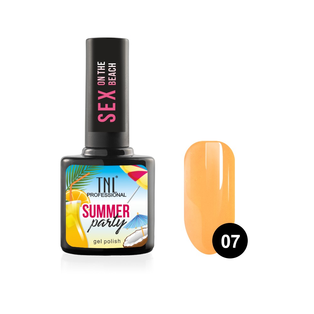 TNL, гель-лак (Sex on the beach №07), 10 мл TNL, гель-лак (Sex on the beach №07), 10 мл