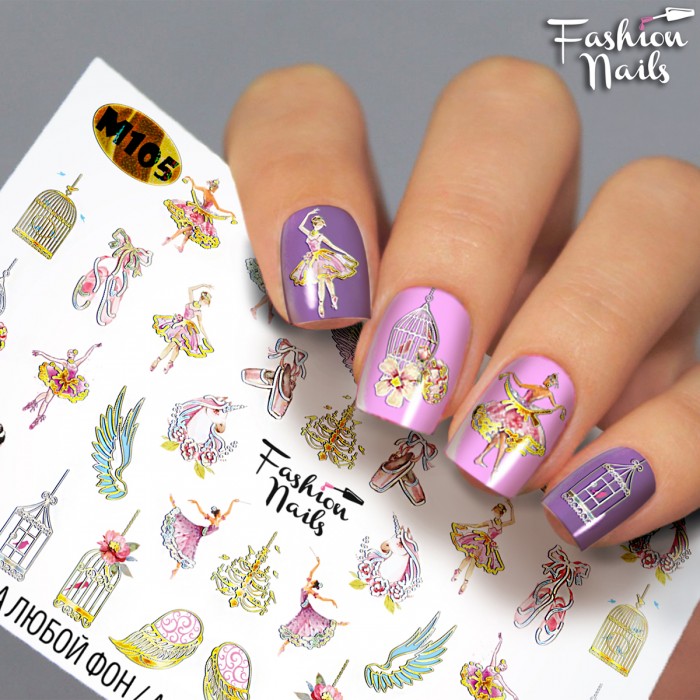 Fashion Nails, слайдер-дизайн "Metallic" №105 Fashion Nails, слайдер-дизайн "Metallic" №105