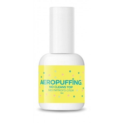 УЦЕНКА, Aeropuffing No Cleanse LED Gel Top Coat - верхнее покрытие без липкого слоя, 8 мл
