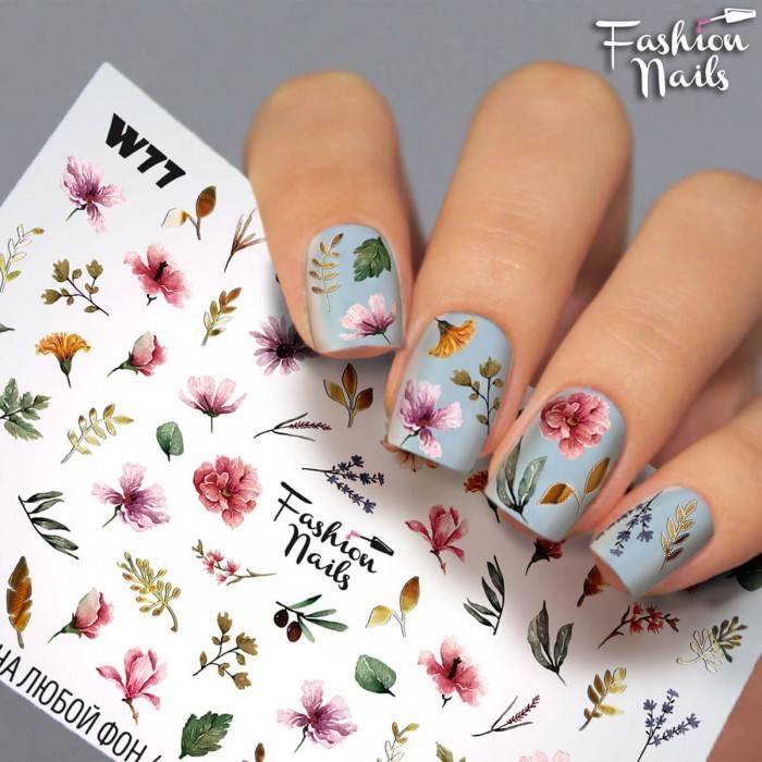 Fashion Nails, слайдер-дизайн "White" №77
