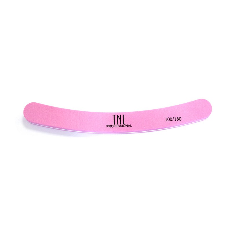 TNL, Шлифовщик в индивидуальной упаковке бумеранг 100/180 (розовый)