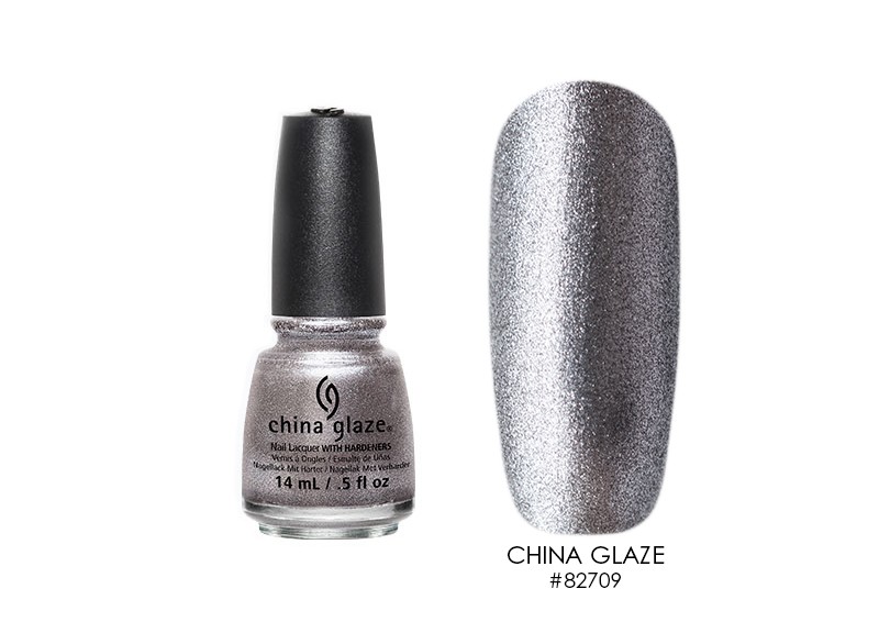 China Glaze, лак для ногтей (Check out the silver fox out), 14 мл