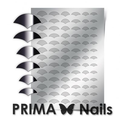 PrimaNails, Метализированные наклейки (CL-011, серебро)