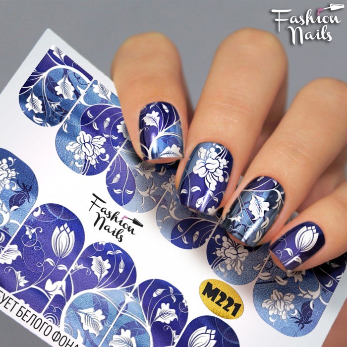 Fashion Nails, слайдер-дизайн "Metallic" №221 Fashion Nails, слайдер-дизайн "Metallic" №221