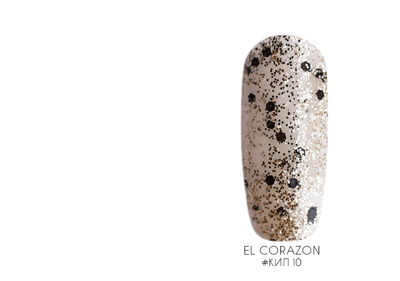 EL Corazon, лак для ногтей (Кружева и пайетки №КиП-10), 14 мл