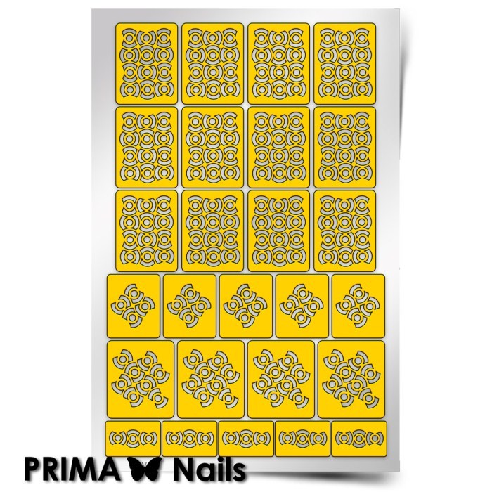PrimaNails, Трафарет для дизайна ногтей (Абстракция-1)